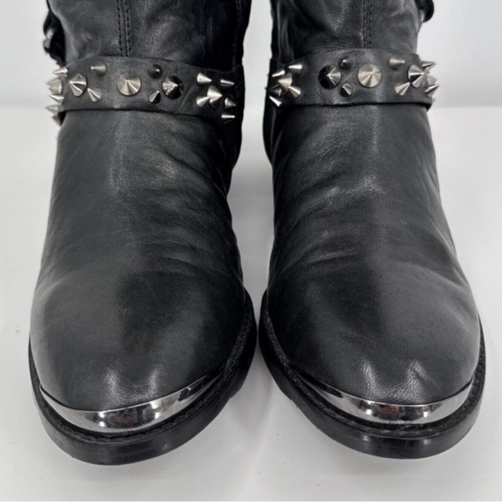 Sam Edelman Black and Brown Studded Knee-High Boots - Picture 5 of 11